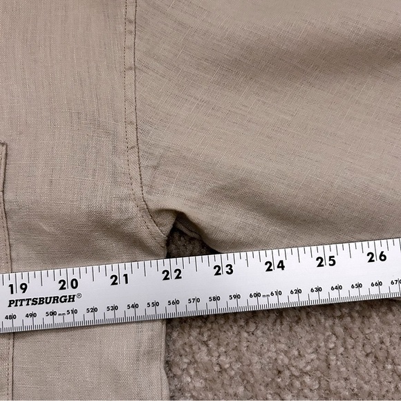 Zara Linen Oversized Button Down Shirt - Picture 7 of 9